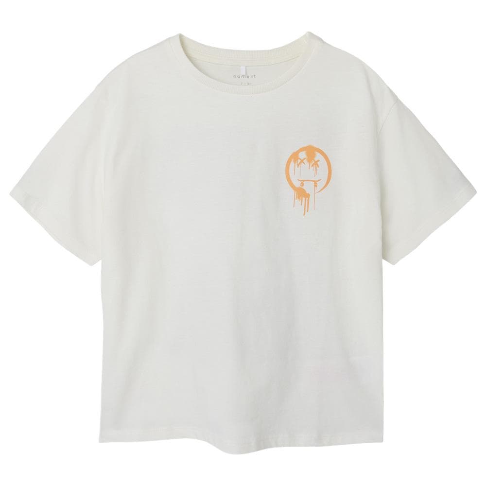 T-Shirt Blanc Garçon Name it Loose 1