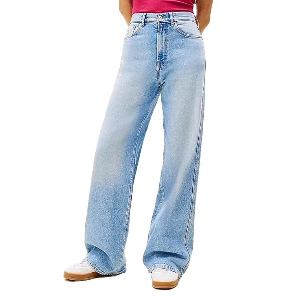 Jean Ample Bleu Délavé Femme Tommy Hilfiger Bi0112 1