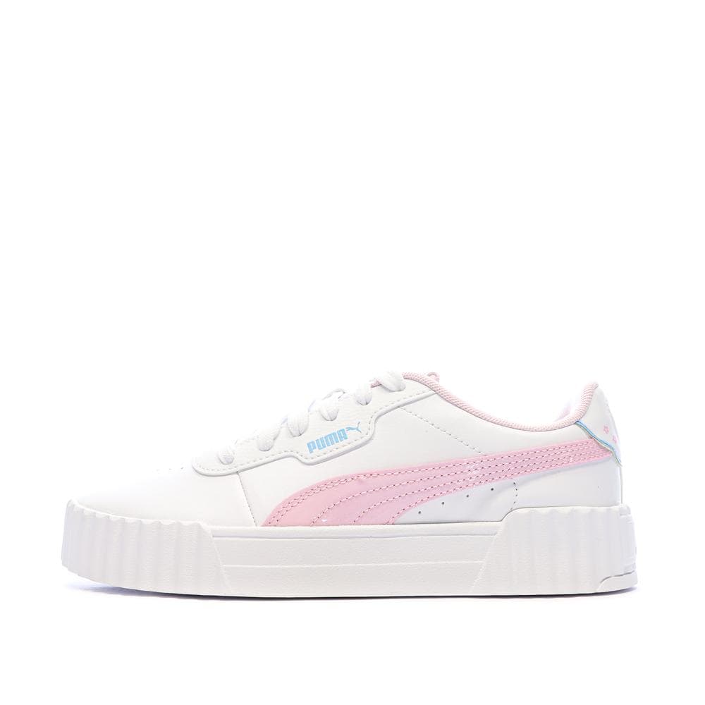 Baskets Blanc/Rose Fille Puma Carina 3.0 Jelly 1