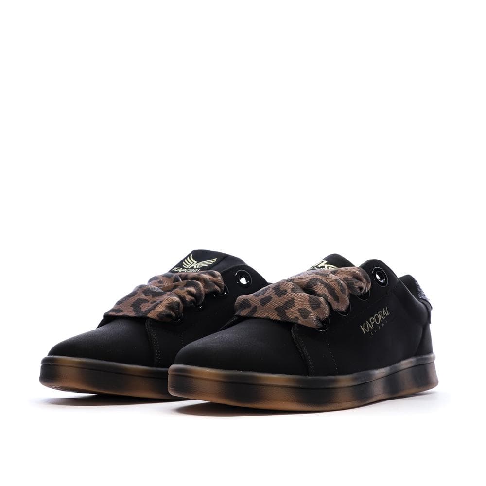 Baskets Noir Femme Kaporal Leopard 6