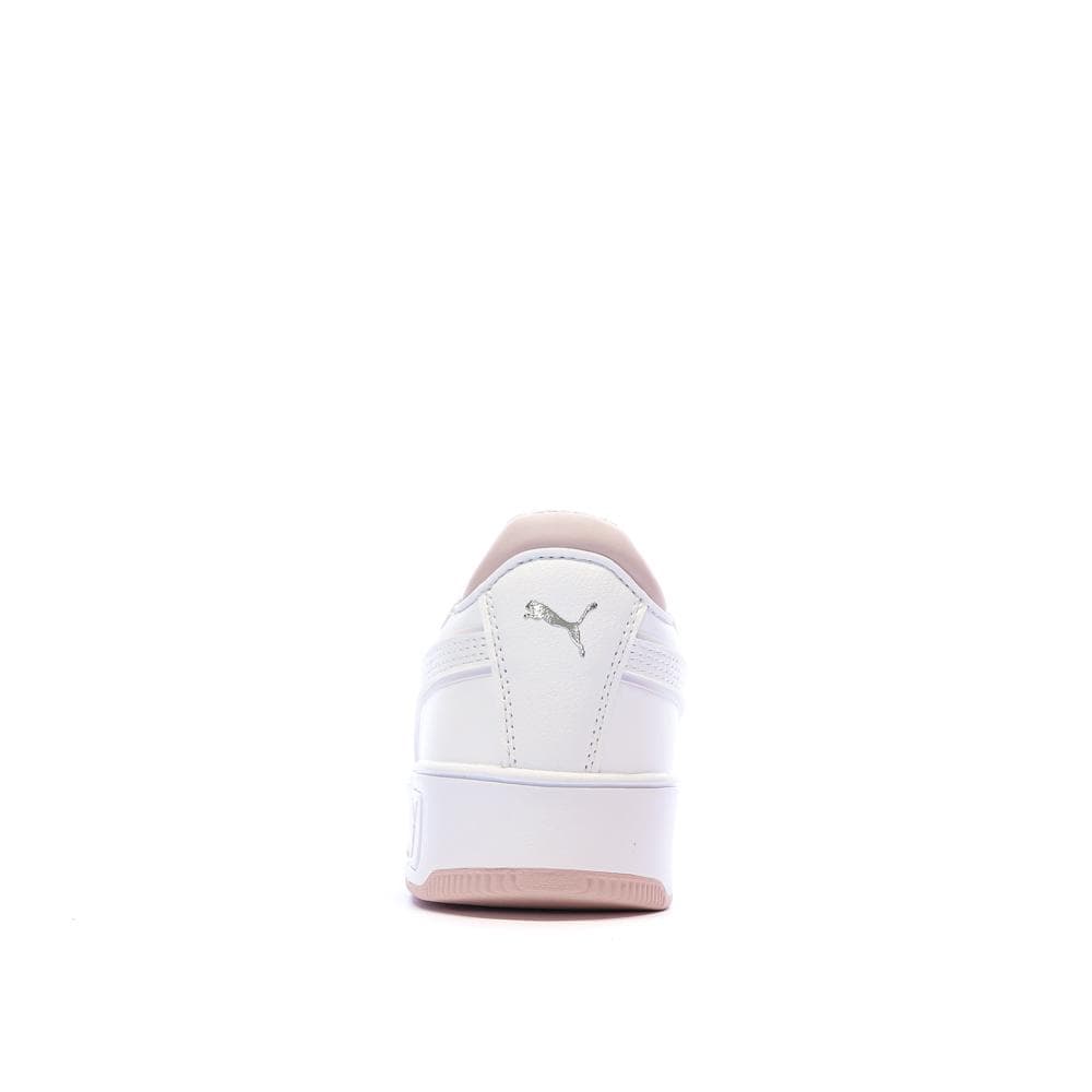 Baskets Blanches/Roses Fille Puma Carinas 3