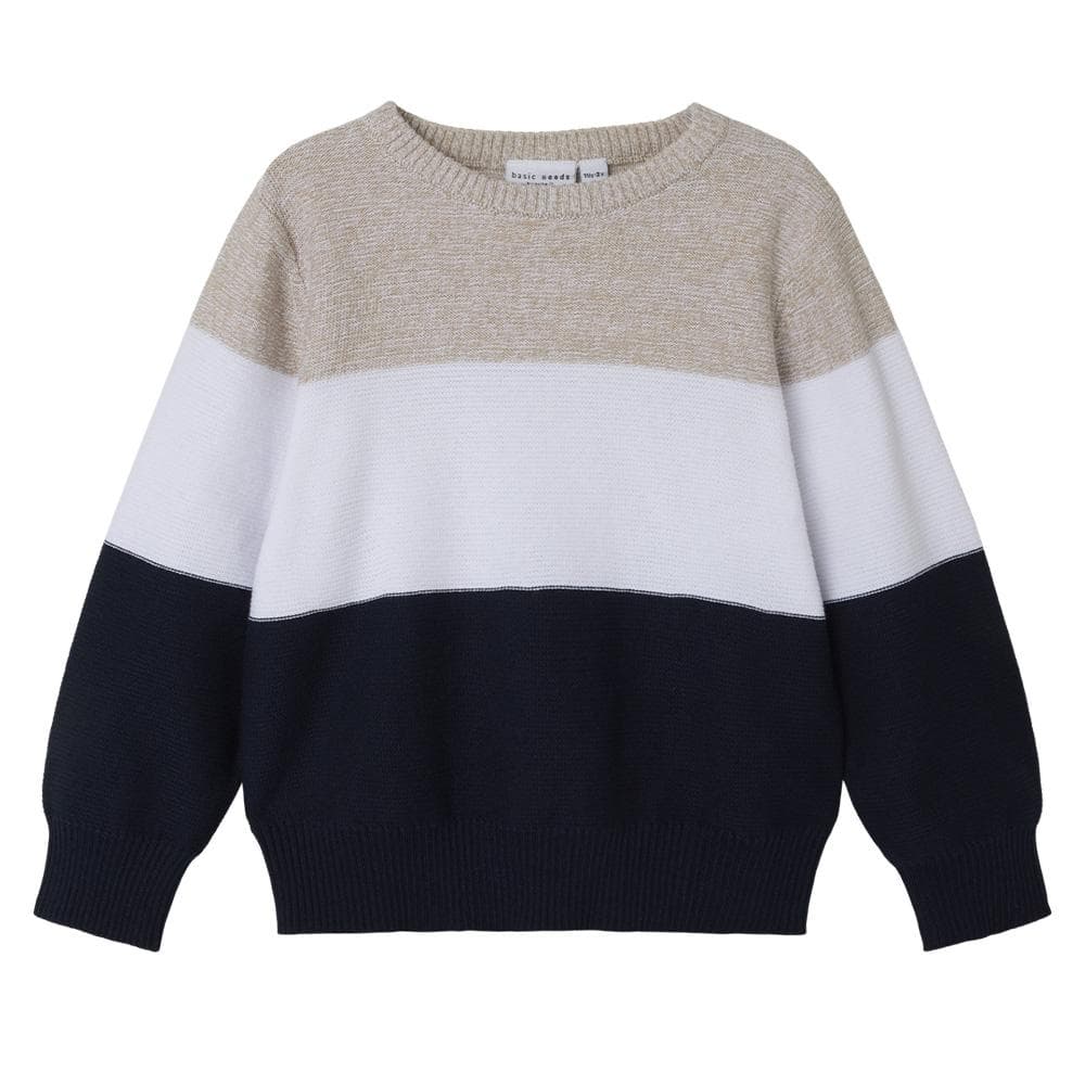 Pull Beige/Marine Garçon Name it Vohan 1