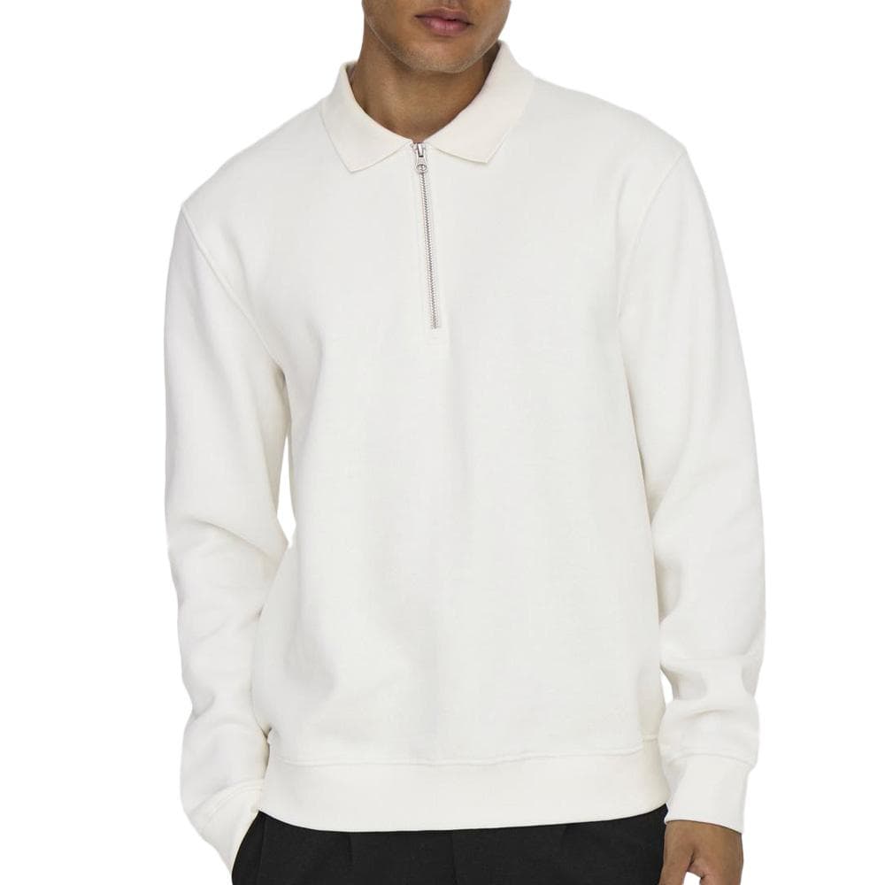 Sweat 1/2 Blanc Homme Only & Sons Abbott 1