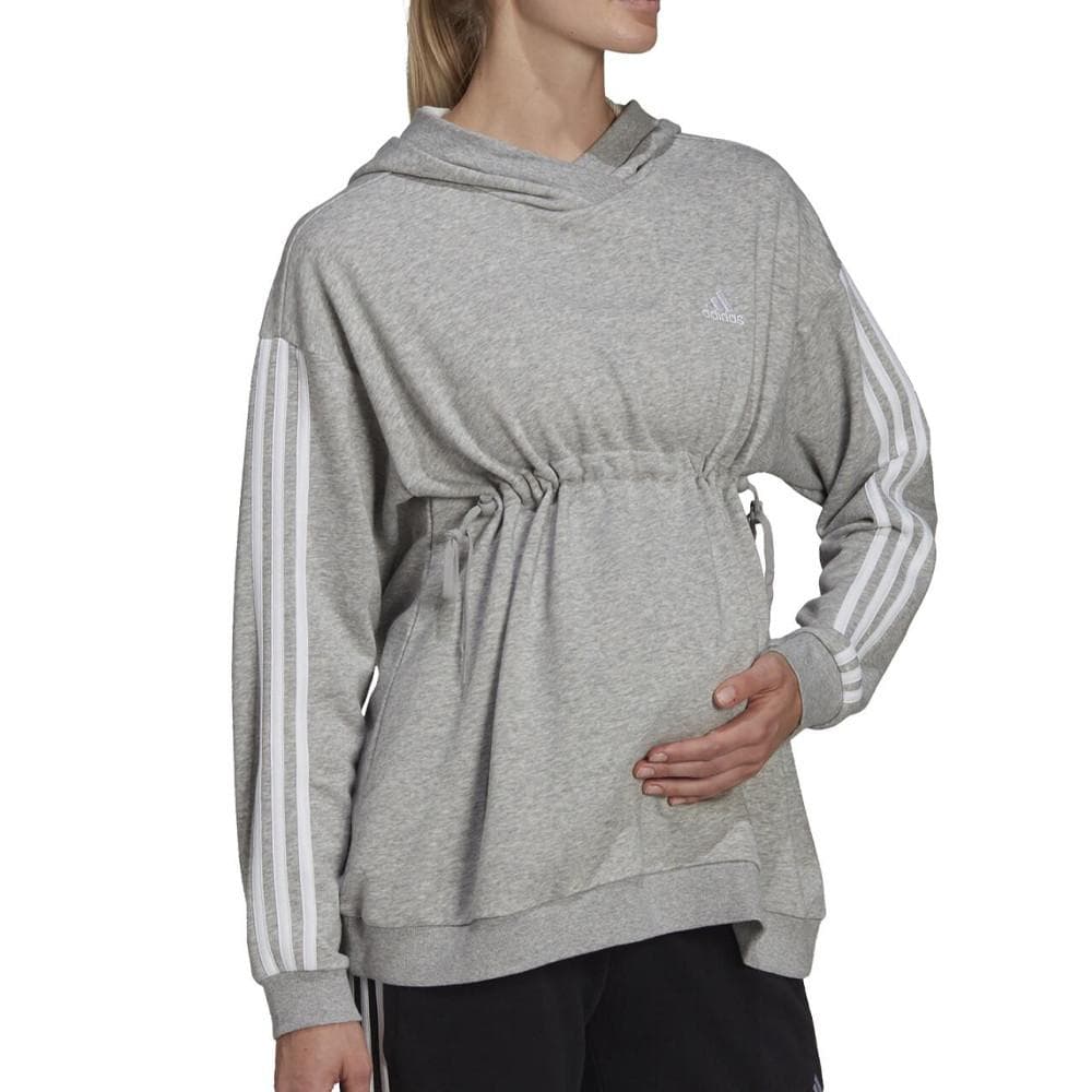 Sweat à Capuche Gris Femme Adidas Maternité 1