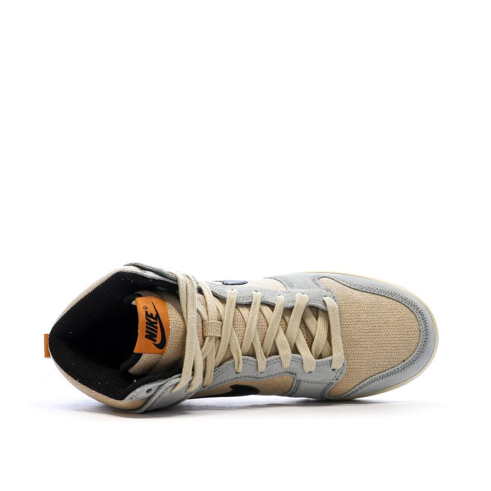 Dunk High Retro Beige/Bleu Homme Nike 4