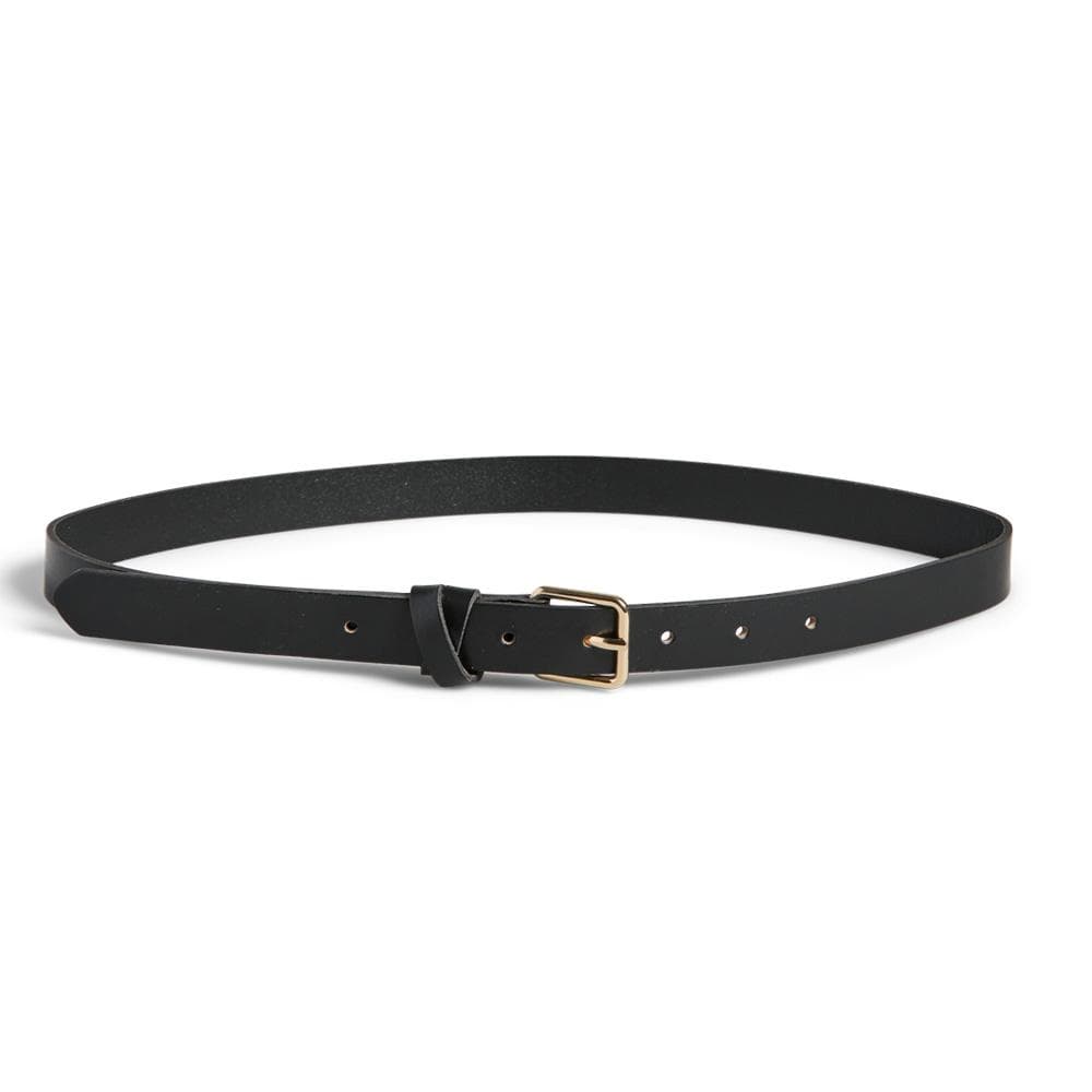 Ceinture Noir Femme Pieces Clisa Leather Belt - T 1