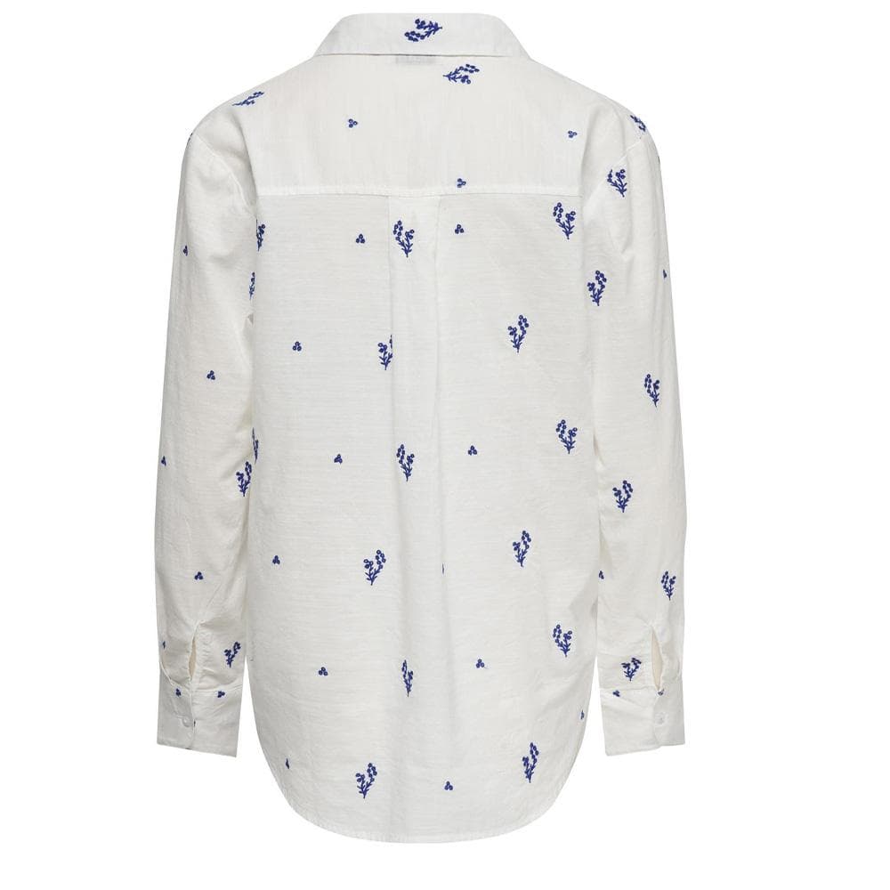 Chemise Blanche/Bleu Femme JDY Kimie 2