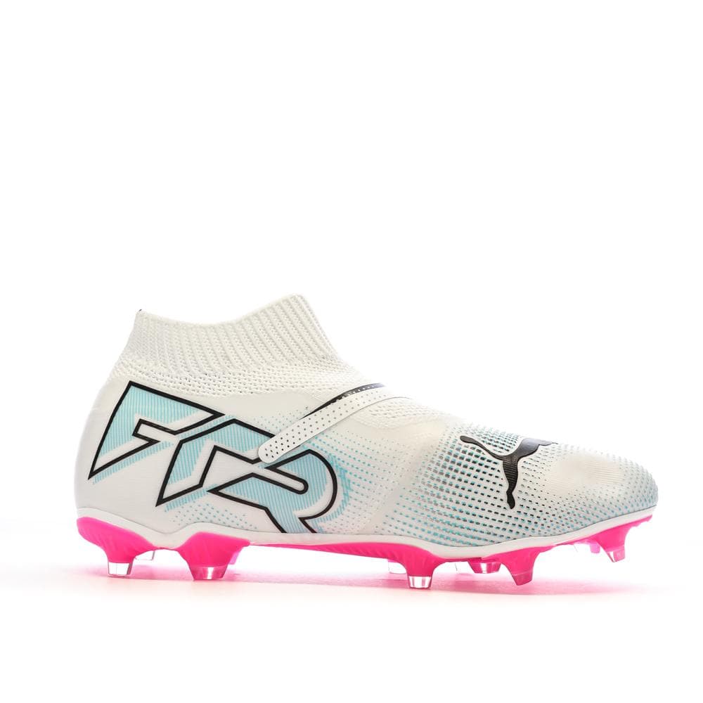 Chaussures de football Blanches/Roses Homme Puma Future 7 Match 2