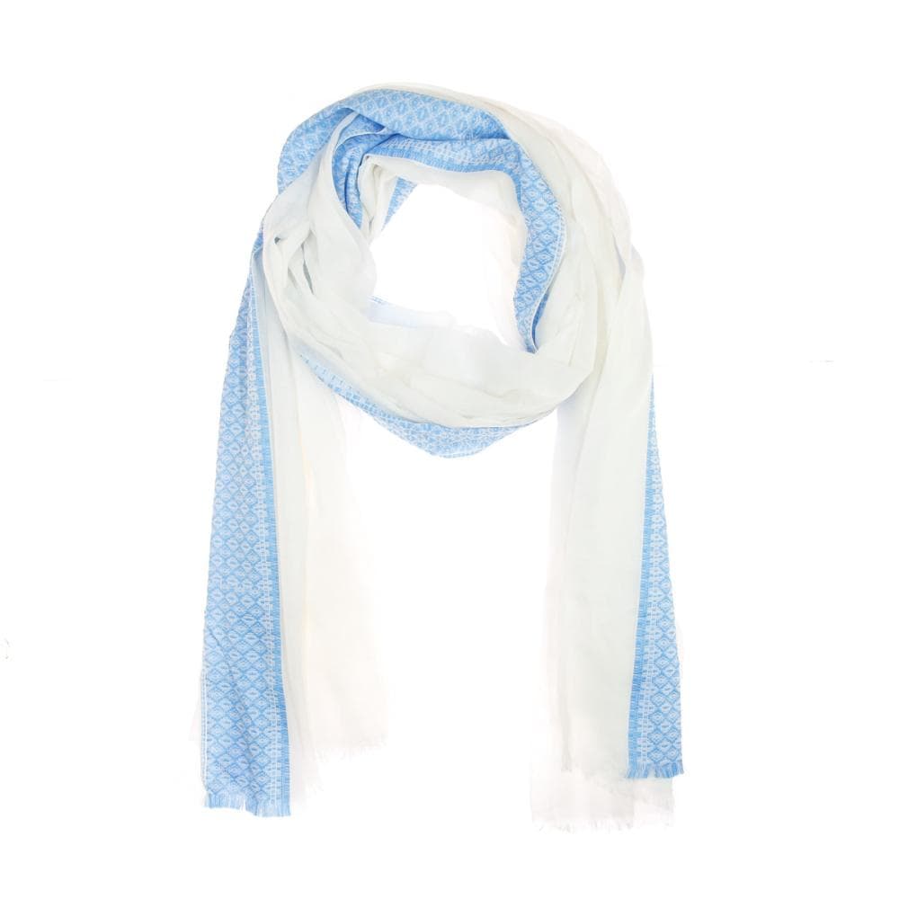 Foulard Crème/Bleu Femme Sublevel 1