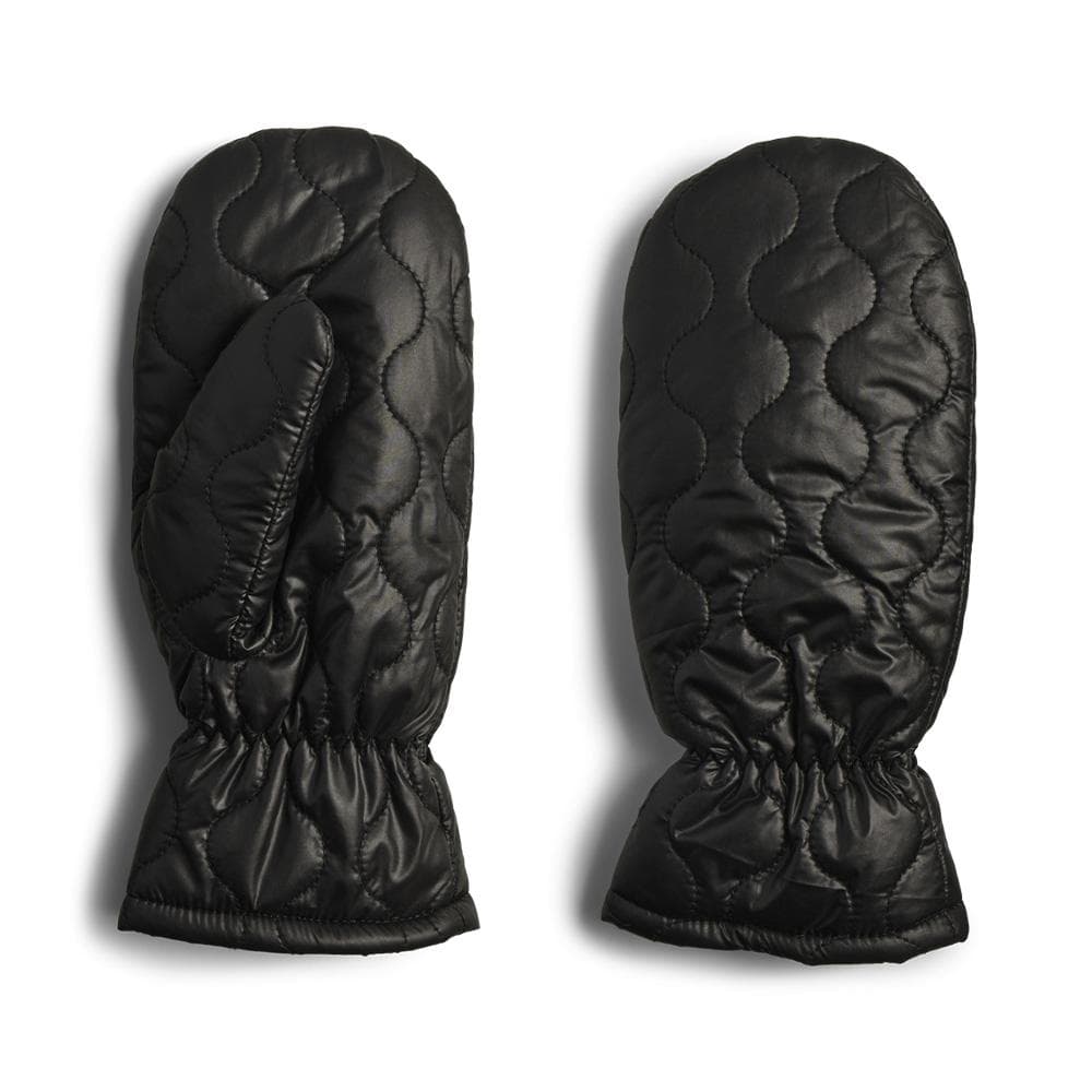 Moufles Noir Femme Pieces Mittens 1
