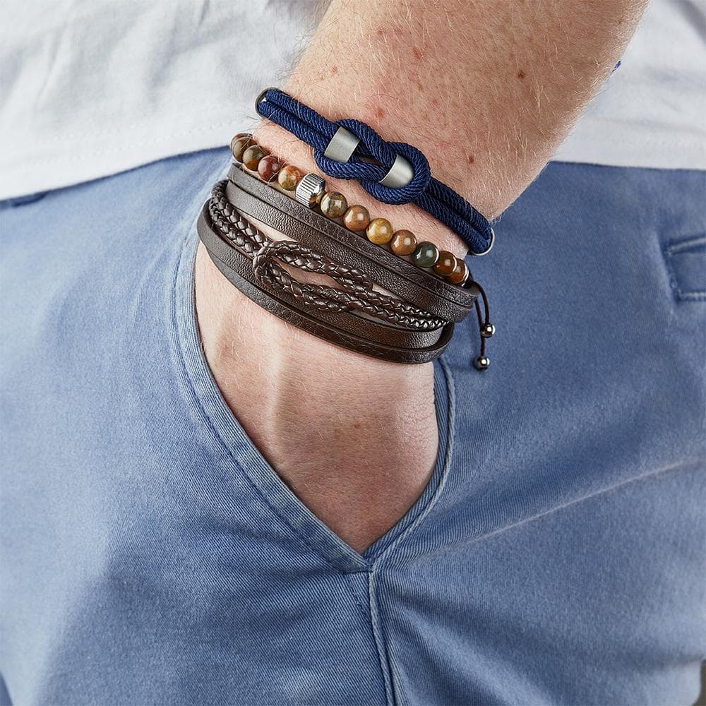 Bracelet Perles Beige Homme Geographical Norway 315053 2