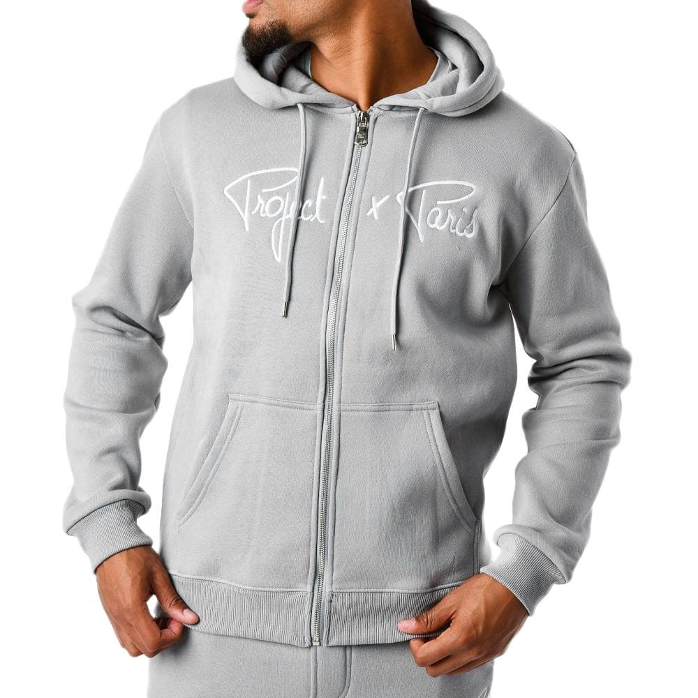 Sweat Zippé Gris Homme Project X Paris Signature 1