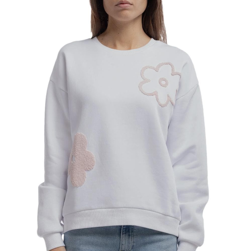 Sweat Blanc Femme Teddy Smith Maeva 1