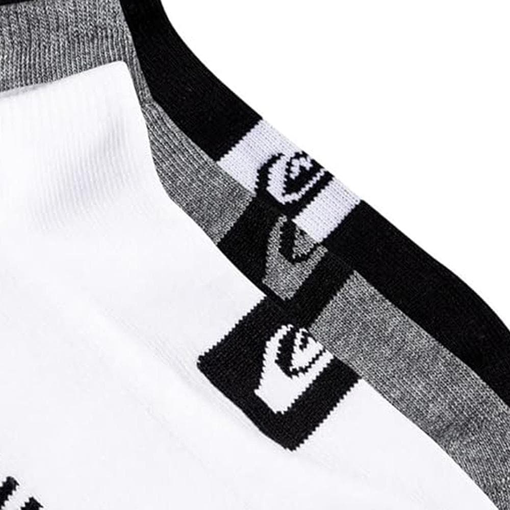 x3 Chaussettes Blanches/Noires/Grises Homme Quiksilver 3ankle 2