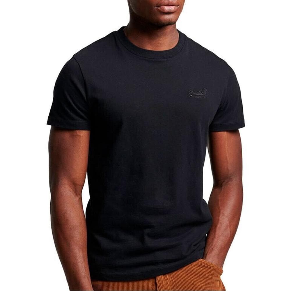 T-shirt Noir Superdry Homme Vintage Logo Teee 1