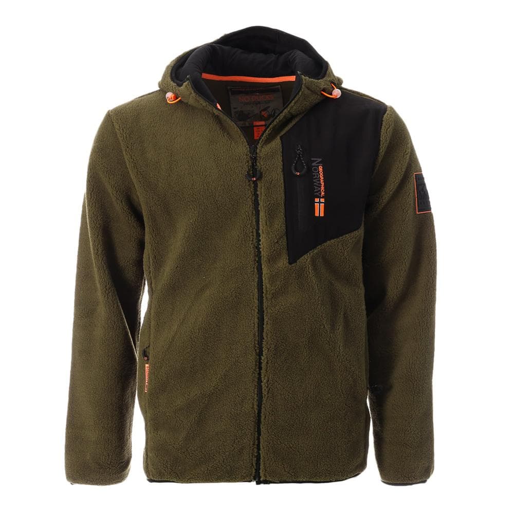 Polaire Zippé Kaki Homme Geographical Norway Tenergie 1