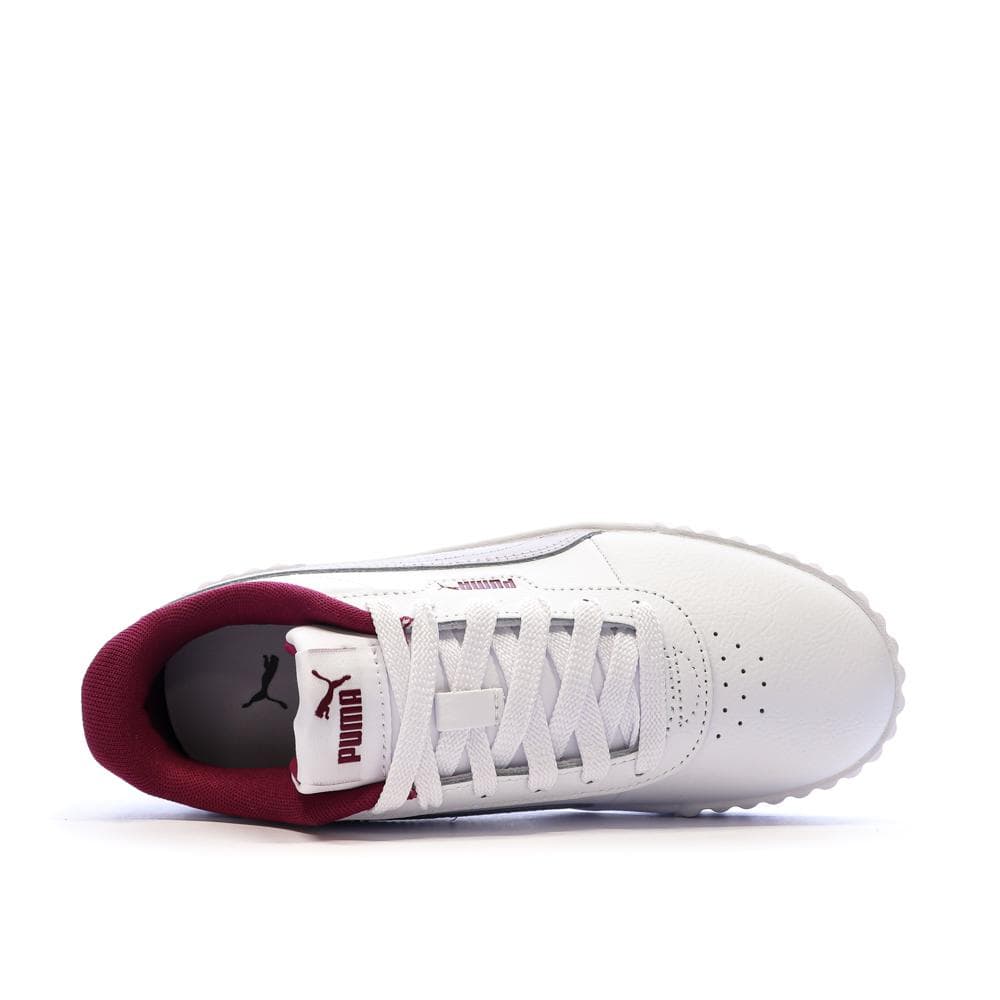 Baskets Blanches/Grises Fille Puma Carina 3.0 4