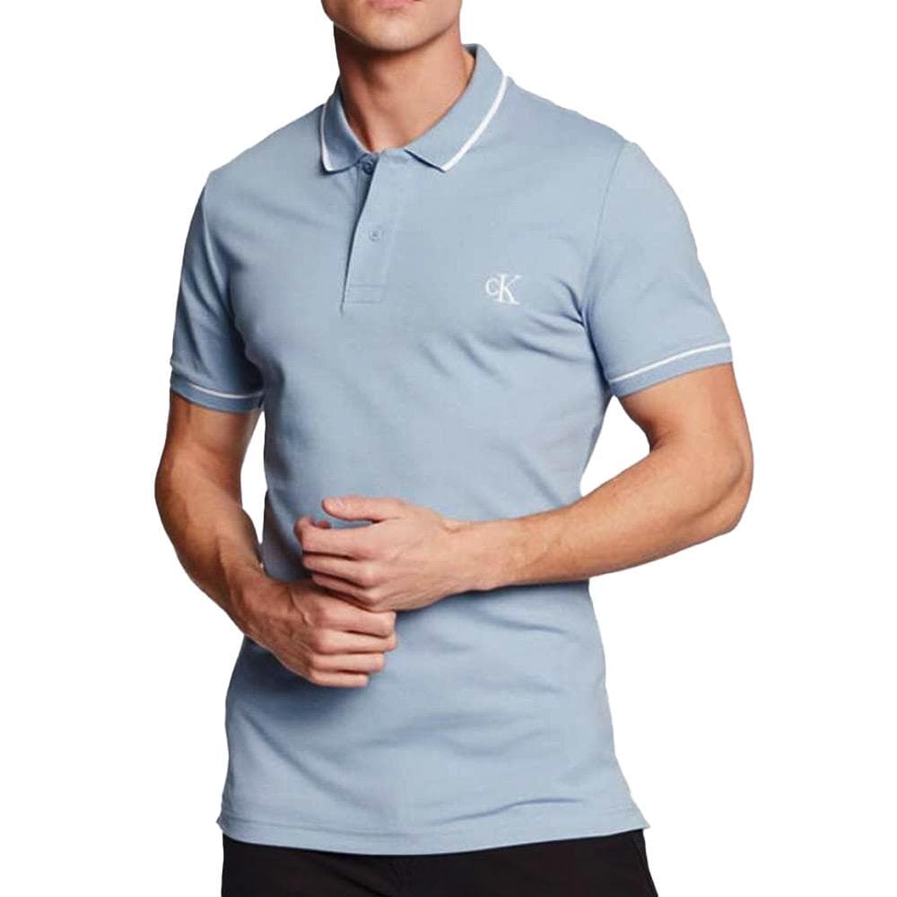 Polo Bleu Homme Calvin Klein Jeans J30J315 1
