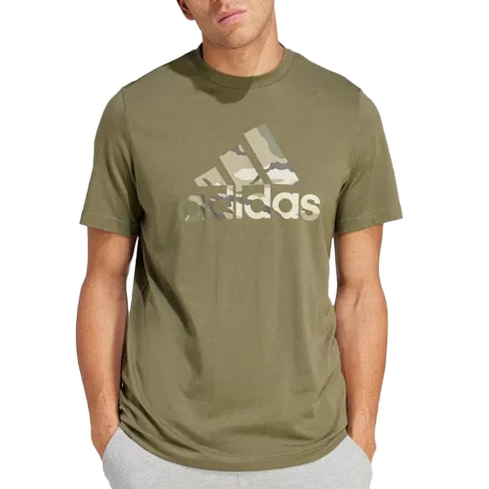 T-Shirt Vert Foncé Homme Adidas Camo 1
