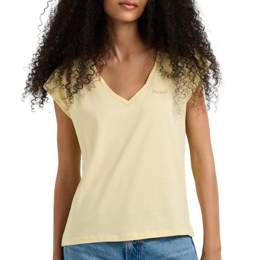 T-Shirt Jaune Femme Pepe jeans Cloe 1