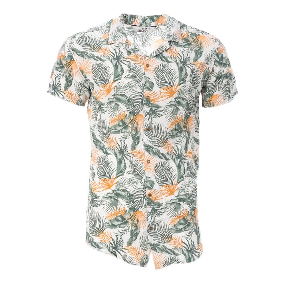 Chemise Blanche/Verte à Motifs Homme RMS26 Tropic 1