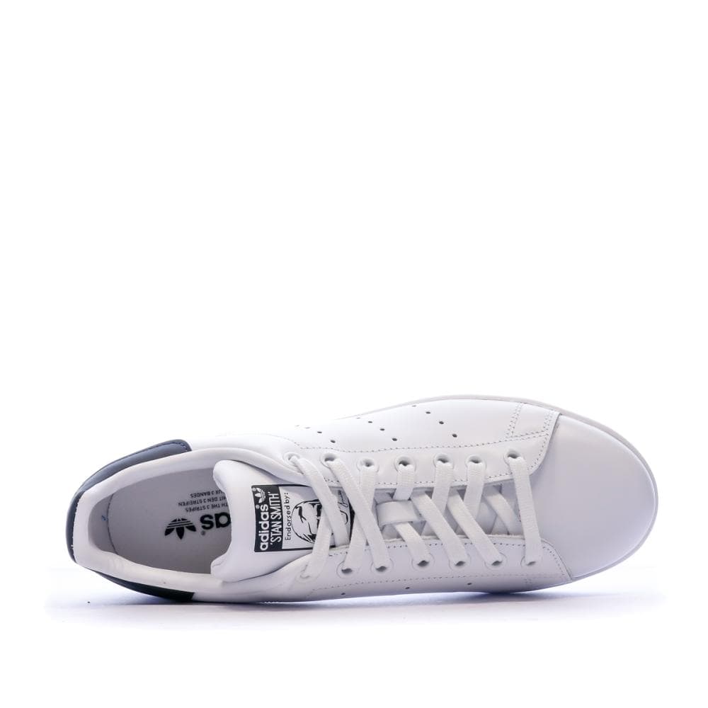 Baskets Stan Smith Blanches/Marines Homme Adidas M20325 4