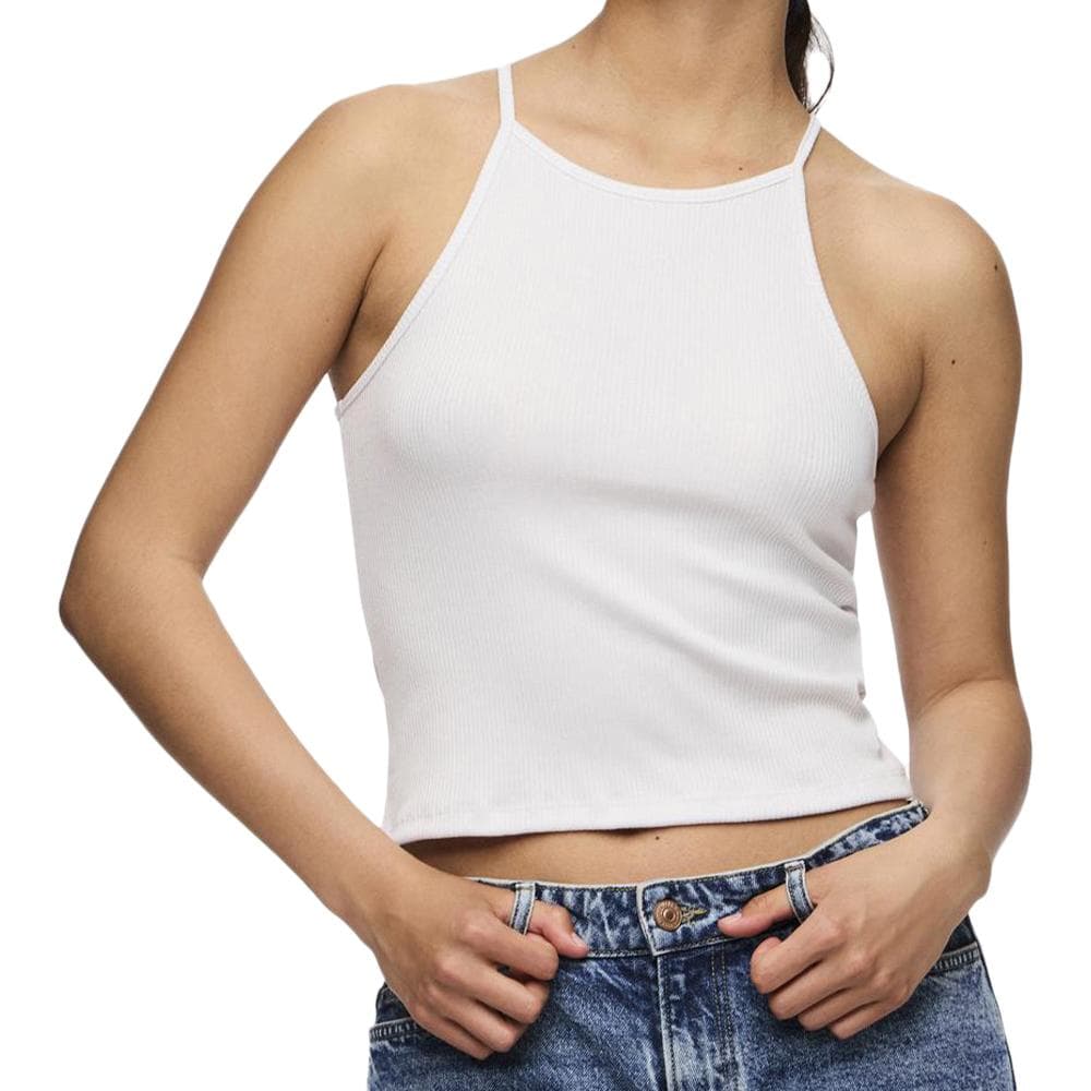 Top Blanc Femme Pieces Pcostina Strap 1