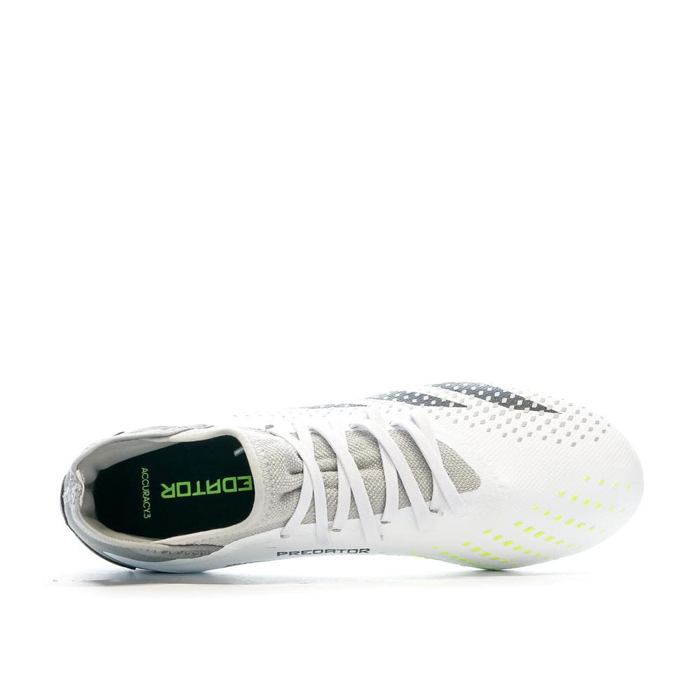 Chaussures de foot Blanc/Vert Homme Predator Accuracy.3 FG 4