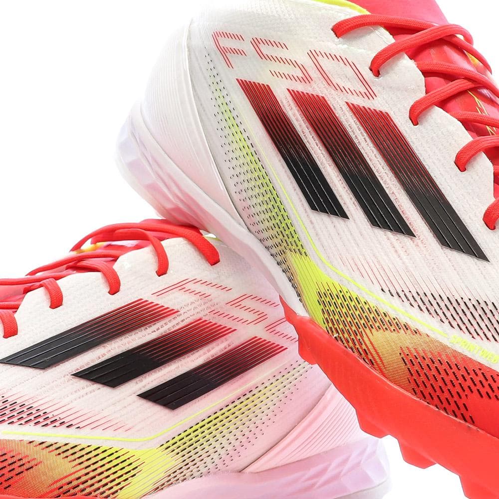 Chaussures de Foot Blanc/Rouge Adidas F50 Pro TF 7