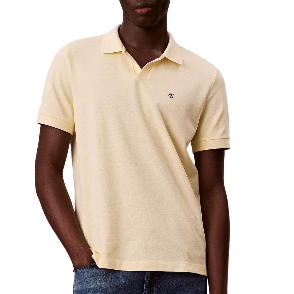 Polo Jaune Homme Calvin Klein Jeans Ss Monogram Pique 1