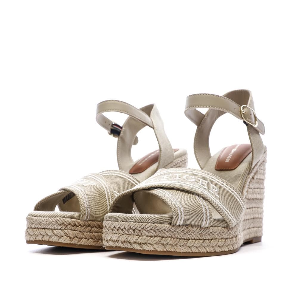Sandales Compensées Beiges Femme Tommy Hilfiger FW0FW08668 6