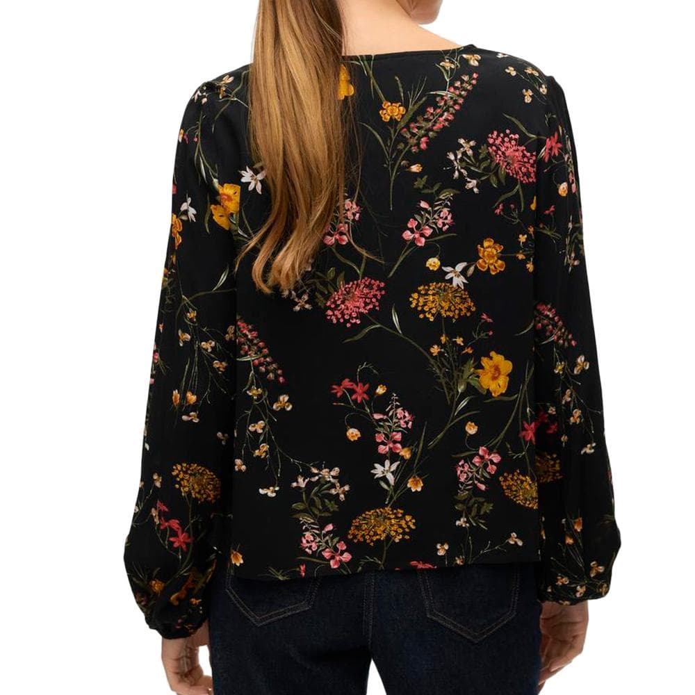 Blouse Noir à Fleurs Femme Vero Moda Easy Joy 2