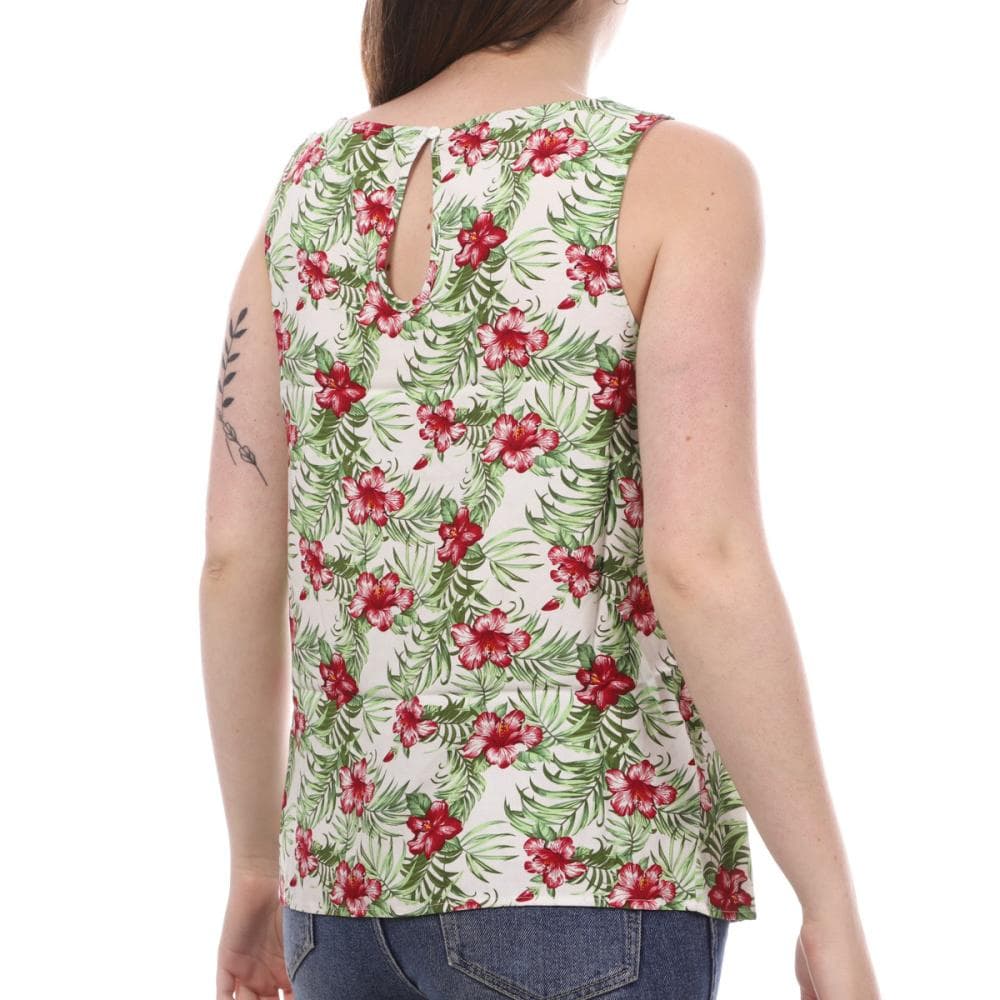 Top Blanc/Vert Femme Vero Moda Easy 2