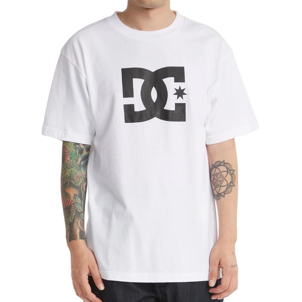 T-Shirt Blanc Homme Dc shoes Star 1
