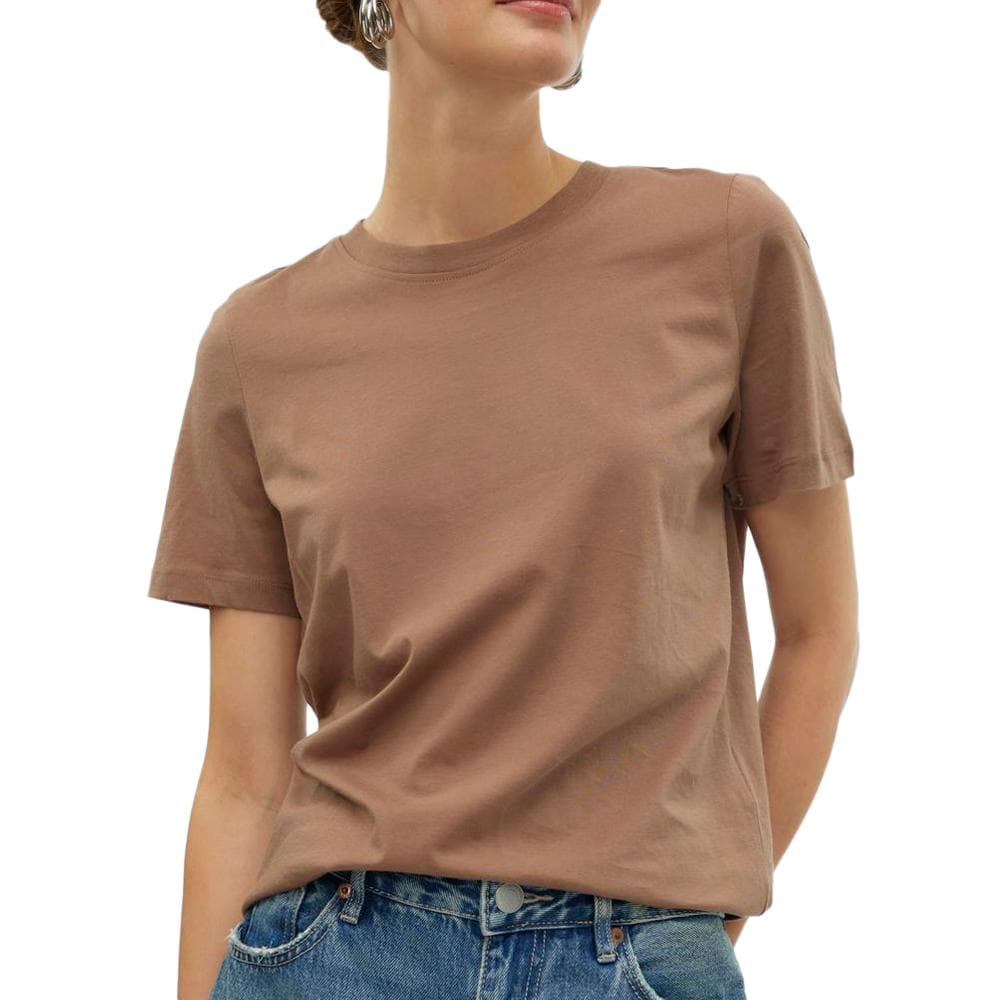 T-shirt Marron Femme Vero Moda Paulina 1