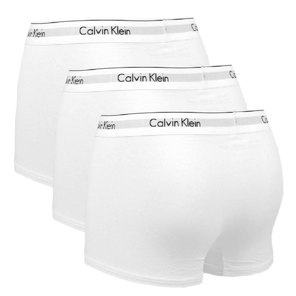 x3 Boxers Blancs Homme Calvin Klein Rise Trunk 2