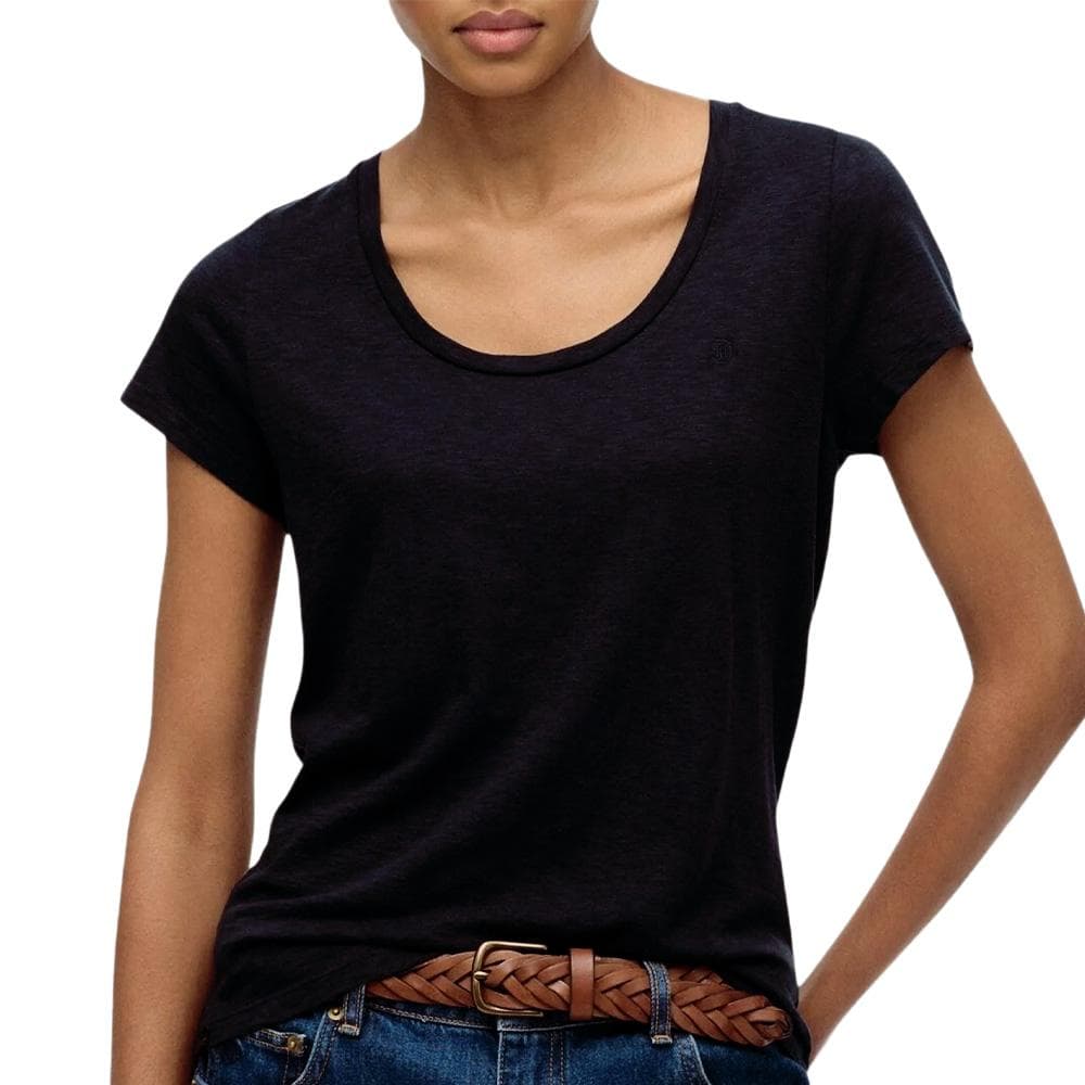 T-shirt Noir Femme Superdry Studios Scoop 1