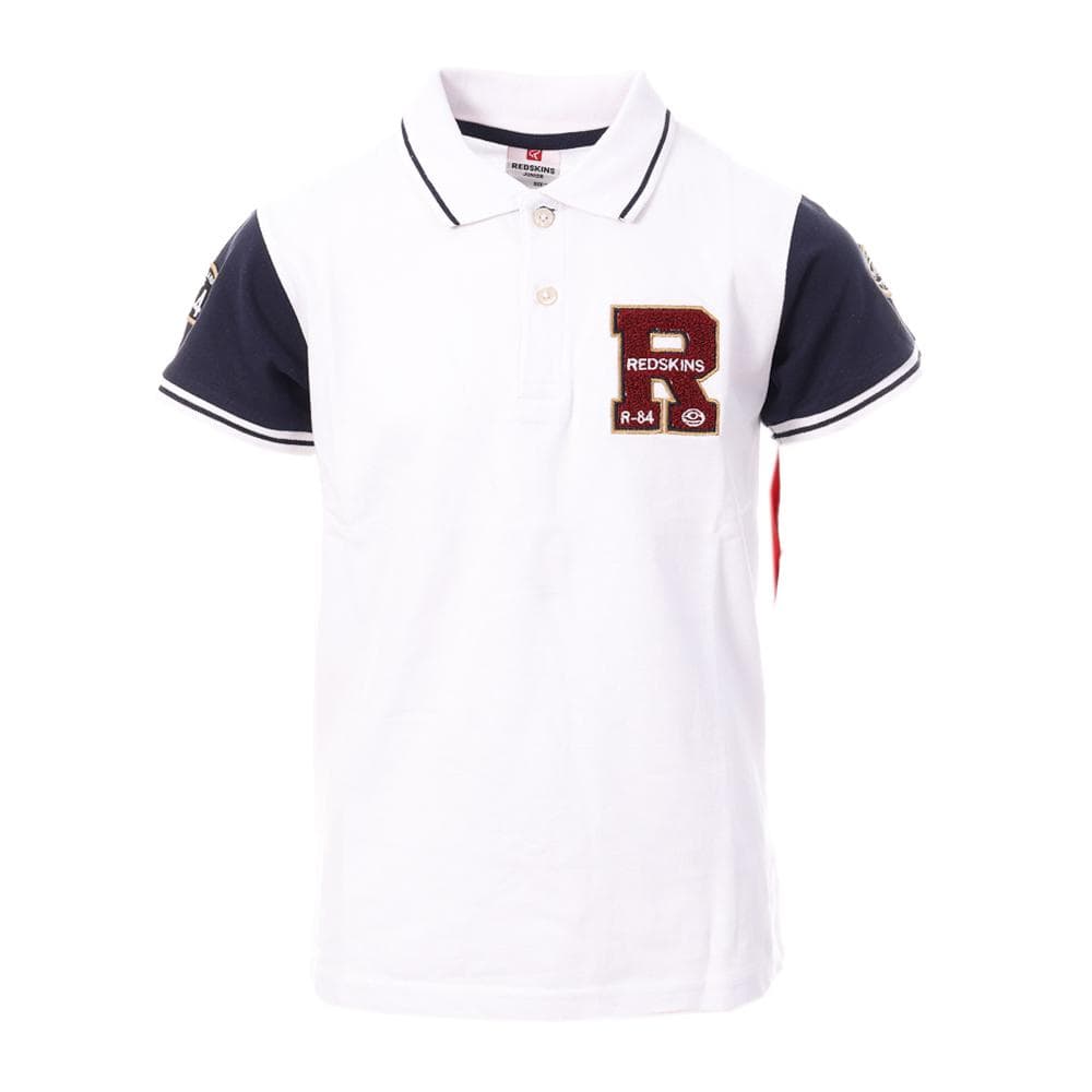 Polo Blanc/Marine Garçon Redskins PO3044 1