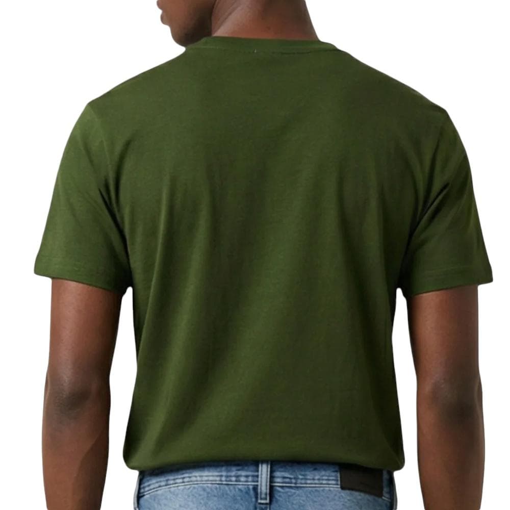 T-Shirt Vert Foncé Homme Calvin Klein Jeans Badge L4G 2