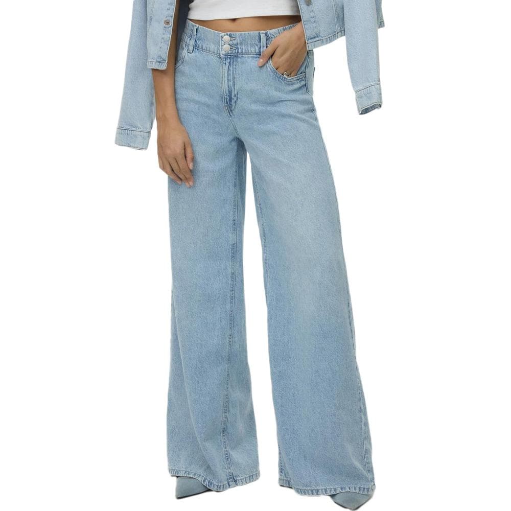Jean Loose Bleu Femme Vero Moda Mannet 1
