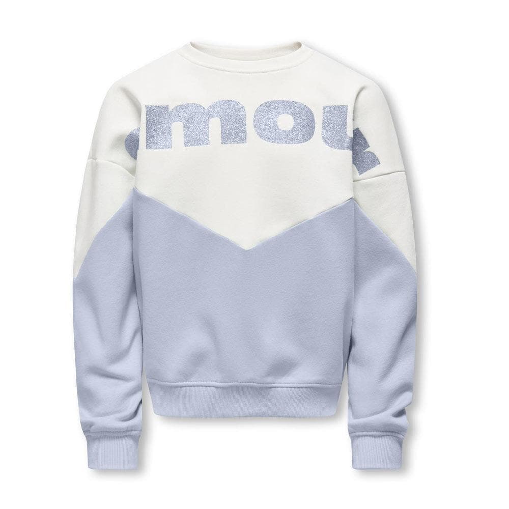 Sweat Mauve/Blanc Fille Kids ONLY Kogruna 1
