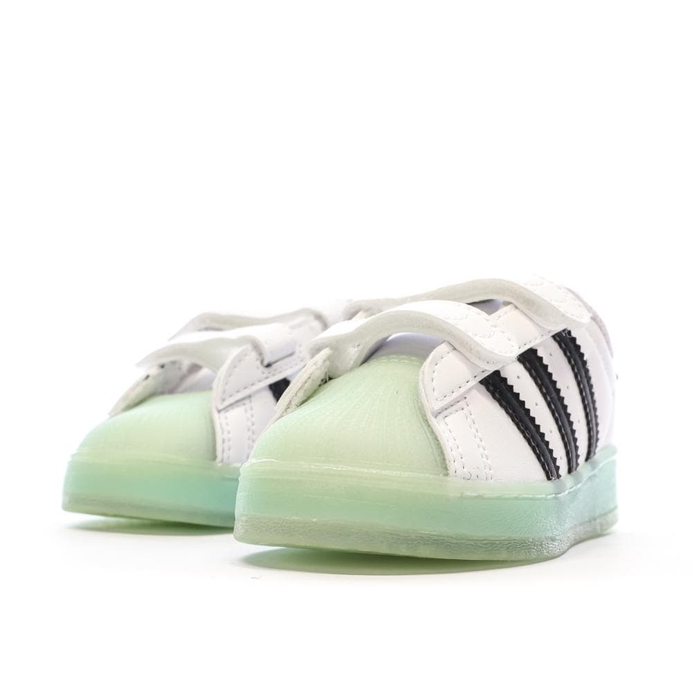 Baskets Blanches Bébé/Enfant Adidas Superstar Led Light 7