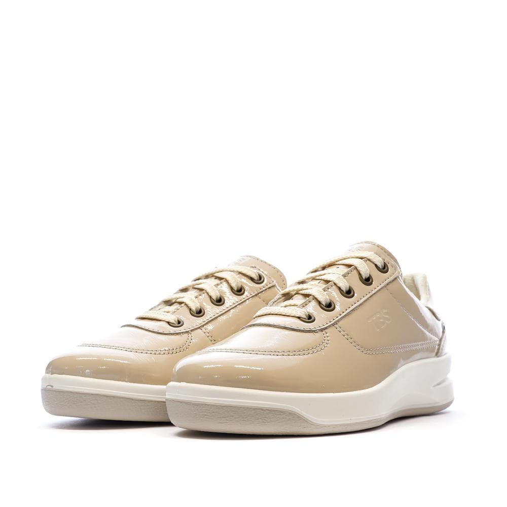 Baskets Beige Femme TBS Tennis Verni Greta 6