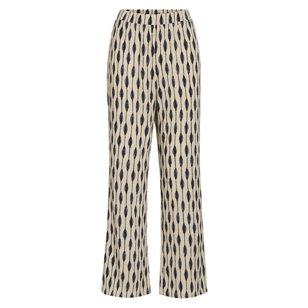 Pantalon Beige/Bleu Femme Vila Viadda 1