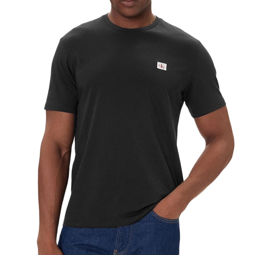 X2 T-Shirts Blanc/Noir Homme Calvin Klein Woven Label 2