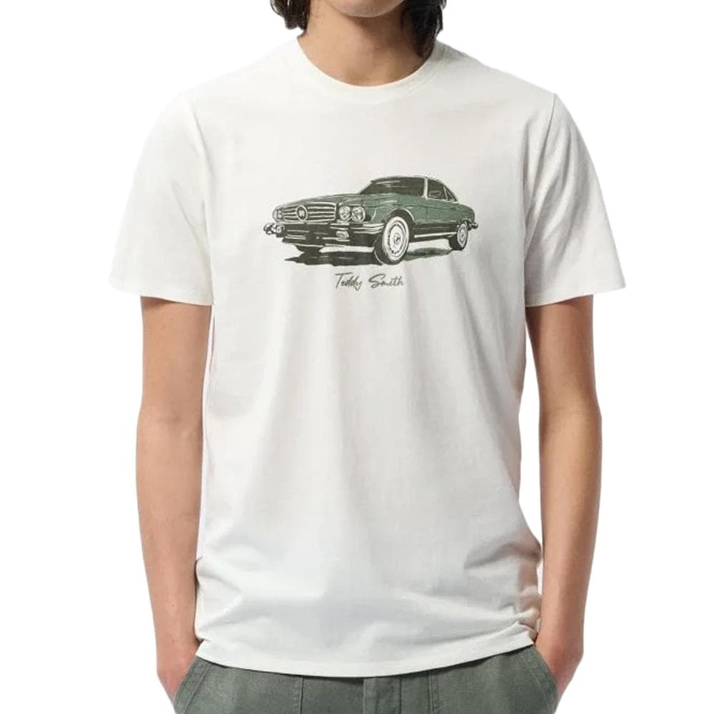T-shirt Blanc Homme Teddy Smith Cars 1