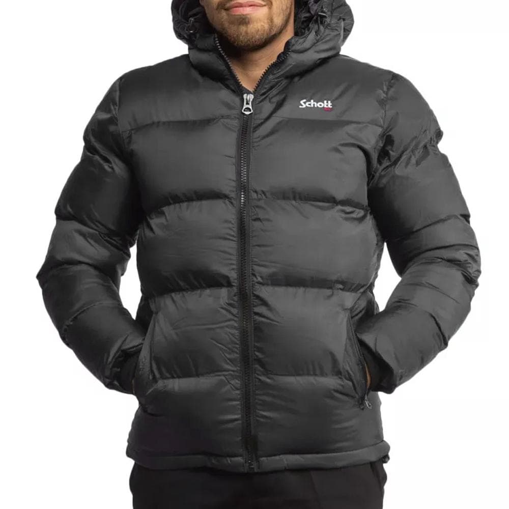 Doudoune Noir Homme Schott IDAHO2 1