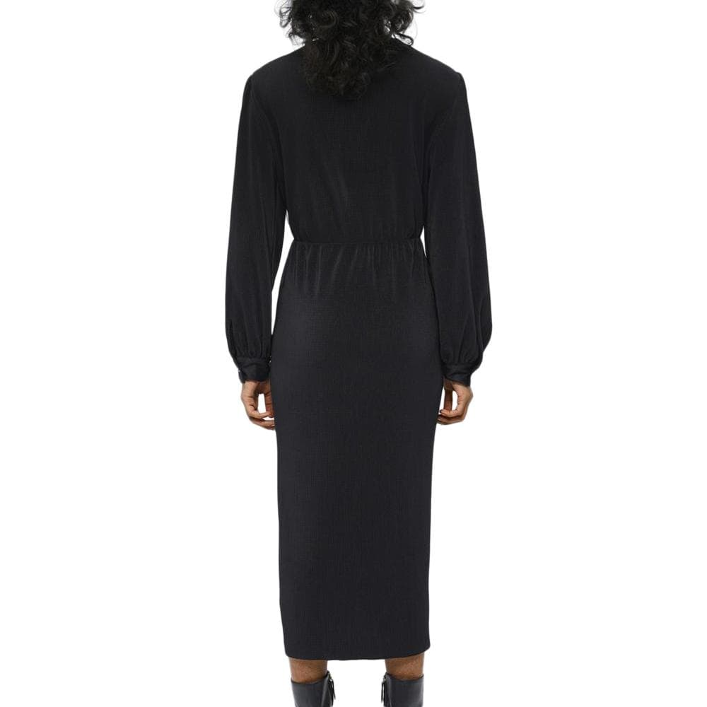 Robe Longue Plissé Noir Femme Object Shila 2