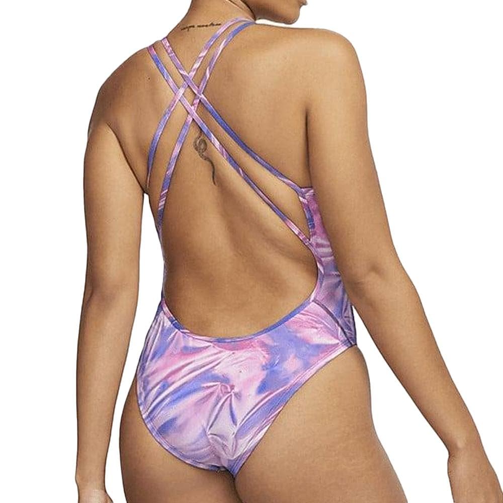 Maillot de bain 1 pièce Violet Femme Nike Spiderback 2