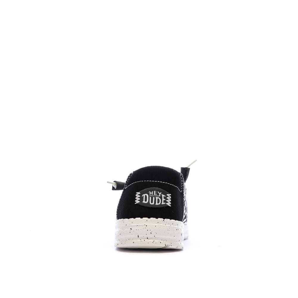 Chaussures Noir/Blanc Femme Hey Dude Blackgrey 3